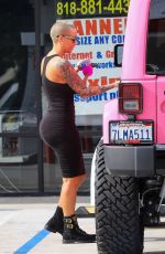 AMBER ROSE in Tights Out and About in Los Angeles 01/22/2016