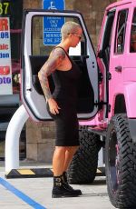 AMBER ROSE in Tights Out and About in Los Angeles 01/22/2016