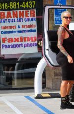 AMBER ROSE in Tights Out and About in Los Angeles 01/22/2016