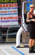 AMBER ROSE in Tights Out and About in Los Angeles 01/22/2016