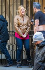 AMY SCHUMER on the Set of Inside Amy Schumer in New York 01/21/2016