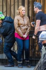 AMY SCHUMER on the Set of Inside Amy Schumer in New York 01/21/2016