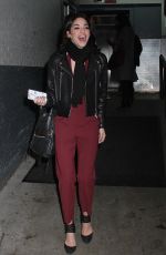 ANA VILLAFANE Arrives at AOL Studio in New York 01/28/2016