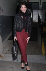 ANA VILLAFANE Arrives at AOL Studio in New York 01/28/2016