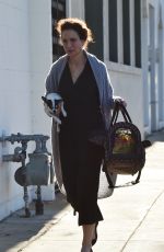 ANDIE MACDOWELL Out with Her Dog in West Hollywood 01/26/2016