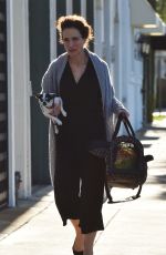 ANDIE MACDOWELL Out with Her Dog in West Hollywood 01/26/2016