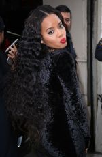 ANGELA SIMMONS Leaves AOL Build Studios in New York 01/07/2016