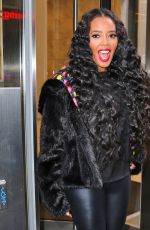 ANGELA SIMMONS Leaves AOL Build Studios in New York 01/07/2016