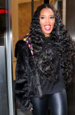 ANGELA SIMMONS Leaves AOL Build Studios in New York 01/07/2016