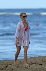 ANNA CAMP at a Beach in Hawaii 12/30/2015