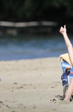 ANNA CAMP at a Beach in Hawaii 12/30/2015