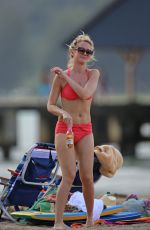 ANNA CAMP at a Beach in Hawaii 12/30/2015