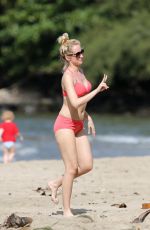 ANNA CAMP at a Beach in Hawaii 12/30/2015