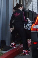 ANNE HATHAWAY Leaves a Gym in Los Angeles 01/25/2016