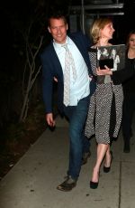 ANNE HECHE Arrives at Boa Steakhouse in West Hollywood 01/09/2016