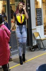 APRIL JACKSON Out Shopping in London 01/07/2016