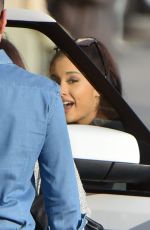 ARIANA GRANDE Arrives at Jimmy Kimmel Live 01/14/2016