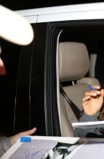 ARIANA GRANDE Leaves at Jimmy Kimmel Live 01/14/2016