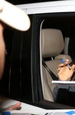 ARIANA GRANDE Leaves at Jimmy Kimmel Live 01/14/2016