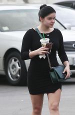 ARIEL WINTER Leaves a Starbucks in Beverly Hills 01/23/2016