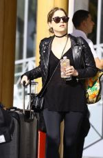 ASHLEY BENSON Arrives at Her Hotel in Miami 01/29/2016