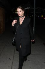 ASHLEY BENSON Arrives at Nice Guy in West Hollywood 01/24/2016