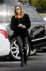 ASHLEY BENSON at a Coffee Bean in West Hollywood 01/14/2016