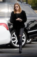 ASHLEY BENSON at a Coffee Bean in West Hollywood 01/14/2016