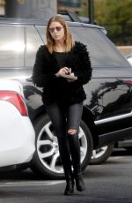 ASHLEY BENSON at a Coffee Bean in West Hollywood 01/14/2016