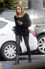 ASHLEY BENSON at a Coffee Bean in West Hollywood 01/14/2016