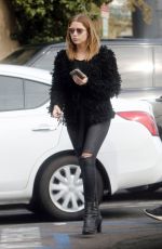 ASHLEY BENSON at a Coffee Bean in West Hollywood 01/14/2016