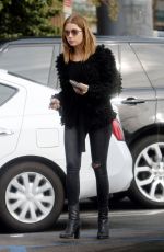 ASHLEY BENSON at a Coffee Bean in West Hollywood 01/14/2016