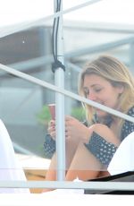ASHLEY BENSON in Bikii Top at a Pool in Miami 01/29/2016