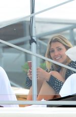 ASHLEY BENSON in Bikii Top at a Pool in Miami 01/29/2016