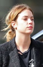 ASHLEY BENSON Leaves Cafe Alfred in Los Angeles 01/22/2016