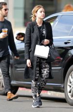 ASHLEY BENSON Leaves Cafe Alfred in Los Angeles 01/22/2016