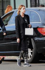 ASHLEY BENSON Leaves Cafe Alfred in Los Angeles 01/22/2016