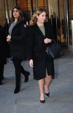 ASHLEY BENSON Leaves SiriusXM Studios in New York 01/11/2016