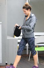 ASHLEY GREENE in Leggings Heading to a Gym in Los Angeles 01/19/2016