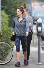 ASHLEY GREENE in Leggings Heading to a Gym in Los Angeles 01/19/2016