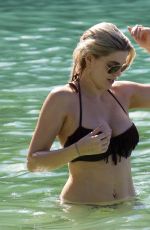 ASHLEY JAMES in Bikini on the Beach in Bali 01/05/2016