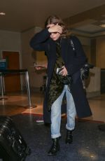ASHLEY OLSEN at LAX Airport in Los Angeles 01/28/2016