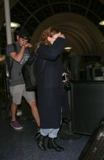 ASHLEY OLSEN at LAX Airport in Los Angeles 01/28/2016