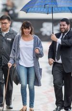 AUBREY PLAZA Arrives at Jimmy Kimmel Live 01/19/2016