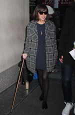 AUBREY PLAZA Leaves Today Show in New York 01/21/2016