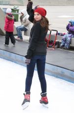 BAILEE MADISON Ice Skating at Nathan Phillips Square in Toronto 01/17/2016