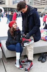 BAILEE MADISON Ice Skating at Nathan Phillips Square in Toronto 01/17/2016