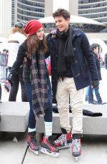 BAILEE MADISON Ice Skating at Nathan Phillips Square in Toronto 01/17/2016