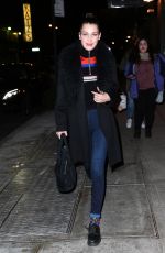 BELLA HADID Night Out in New York 01/05/2016