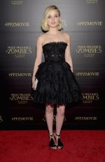 BELLA TEATHCOTE at Pride and Prejudice and Zombies Screening in Los Angeles 01/21/2016